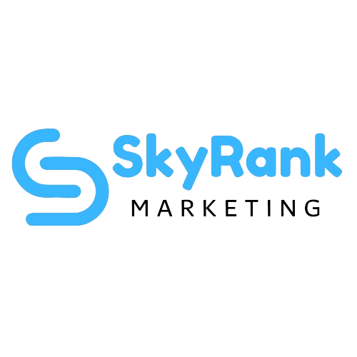 Sky Rank Marketing Company Logo Black